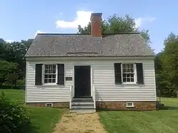 Patrick Henry's restored law office.