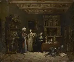 Intérieur d'une Chambre au XVIe Siècle (1831, Musée National du Château de Compiègne)