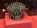 Hibekan (皮弁冠), also known as Tama-nchabui (玉御冠; 'jewelled crown').[23] Replica of the crown of the Kings of Ryukyu