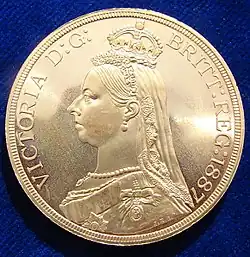Queen Victoria crowned Jubilee head, 1887
