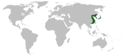 Map showing range of R. tigrinus