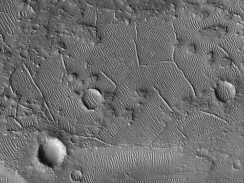 Ridges. This picture was named HiRISE picture of the day on March 29, 2024.