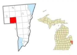 Location within St. Clair County