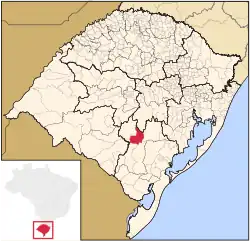 Location within Rio Grande do Sul