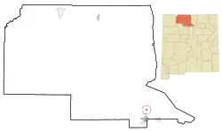 Location of Ensenada, New Mexico