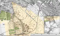 Rixdorf with modern development plan, 1900
