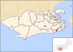 Location in Rio de Janeiro
