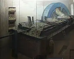 Washing sugar beets, from dioramas showing a 1928 sugar factory in Nauen