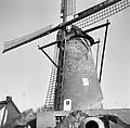 The mill is built on an artificial hill