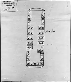 Image 10A diagram showing where Rosa Parks sat in the unreserved section at the time of her arrest (from Montgomery bus boycott)
