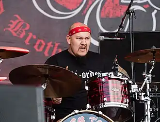 Barnes with Rose Tattoo in 2018