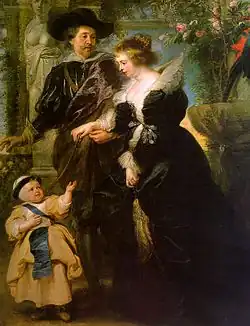 Rubens with Helena Fourment and their son Peter Paul by Rubens, 1639, Metropolitan Museum of Art