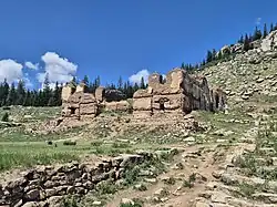 Ruins of the Tsogchin Temple (1749) of Manjusri Monastery