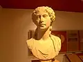The bust of Agrippina the Younger found in the property