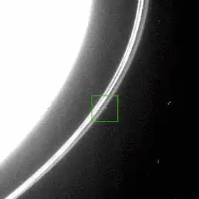 Discovery image of Saturn's still unconfirmed moon S/2004 S 3