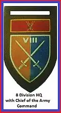 SADF 8 Division with Chief of the Army Command Flash