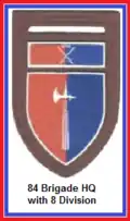 SADF 8 Division 84 Brigade Headquarters Flash