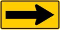 P-1-7 Direction large arrow right sign (left if reversed)