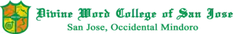 The logo of the Divine Word College of San Jose