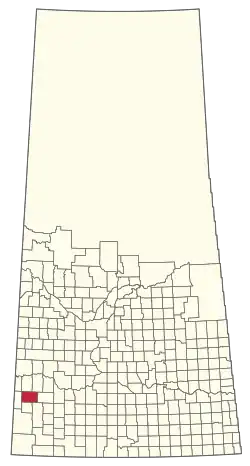 Location of the RM of Fox Valley No. 171 in Saskatchewan