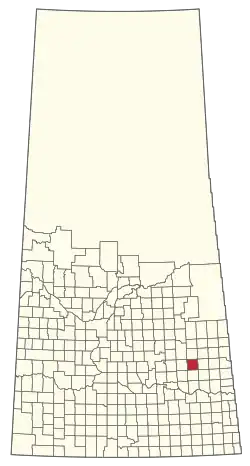 Location of the RM of Garry No. 245 in Saskatchewan