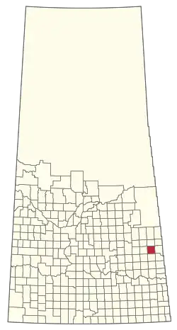 Location of the RM of Sliding Hills No. 273 in Saskatchewan