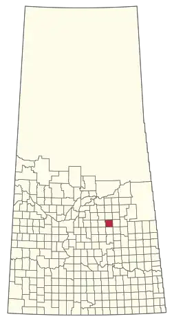 Location of the RM of Spalding No. 368 in Saskatchewan