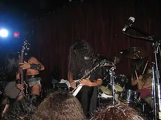Sabbat performing in New York, 2005