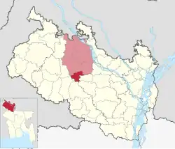 Location of Saidpur