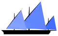 Felucca: one to three lateen rigged masts