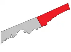 Location within Saint John County. map erroneously shows Saint John as part of Simonds Parish