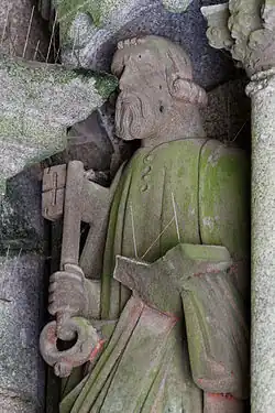 Saint Peter holds his key