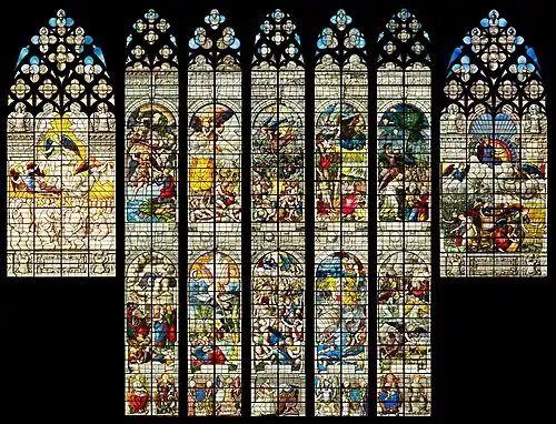 The Renaissance windows of the apse (1556–1559; triple-click images for full view)