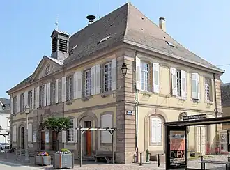 The town hall in Sainte-Croix-en-Plaine