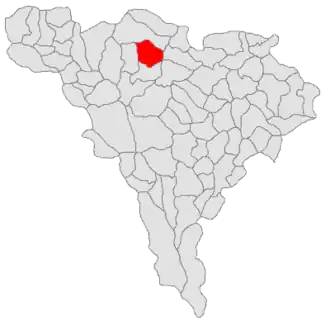Location in Alba County