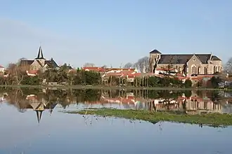 The two churches in Sallertaine