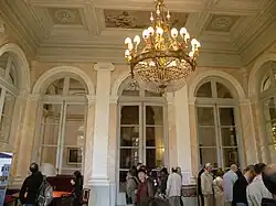 The Salon Abel de Pujol, with Neoclassic grisaille paintings of famous French rulers on the ceiling