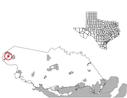 Location of Lakeside, Texas