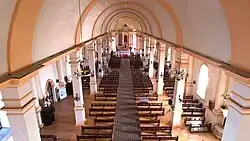 The interior in 2021, post-restoration