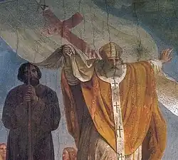 Maximus of Turin, fresco in the Church of St. Maximus, Turin