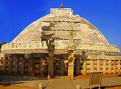 Sanchi Stupa in India, a Buddhist pilgrimage site