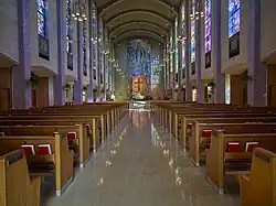 View up the nave toward the sanctuary