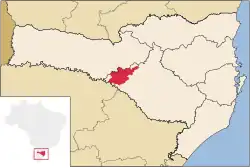 Location of Campos Novos