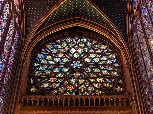Later flamboyant rose window
