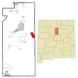 Location of Glorieta, New Mexico