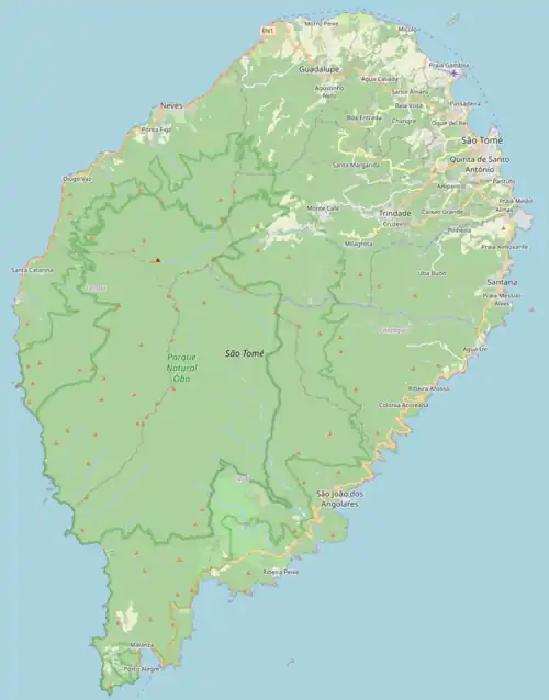 Java is located in São Tomé