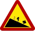 Steep descent