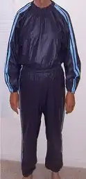 A typical sauna suit