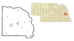 Location of Weston, Nebraska
