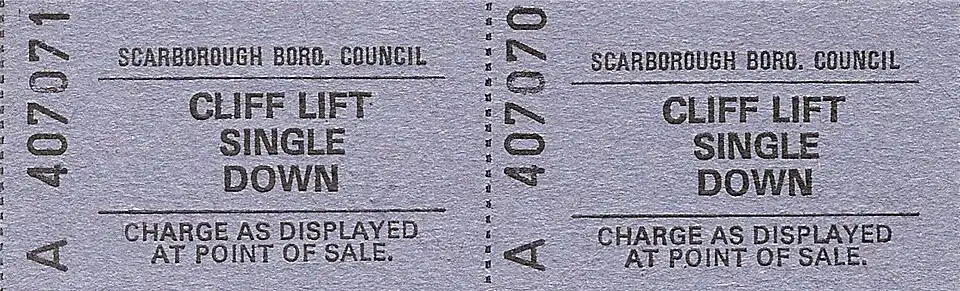 South Cliff Lift ticket